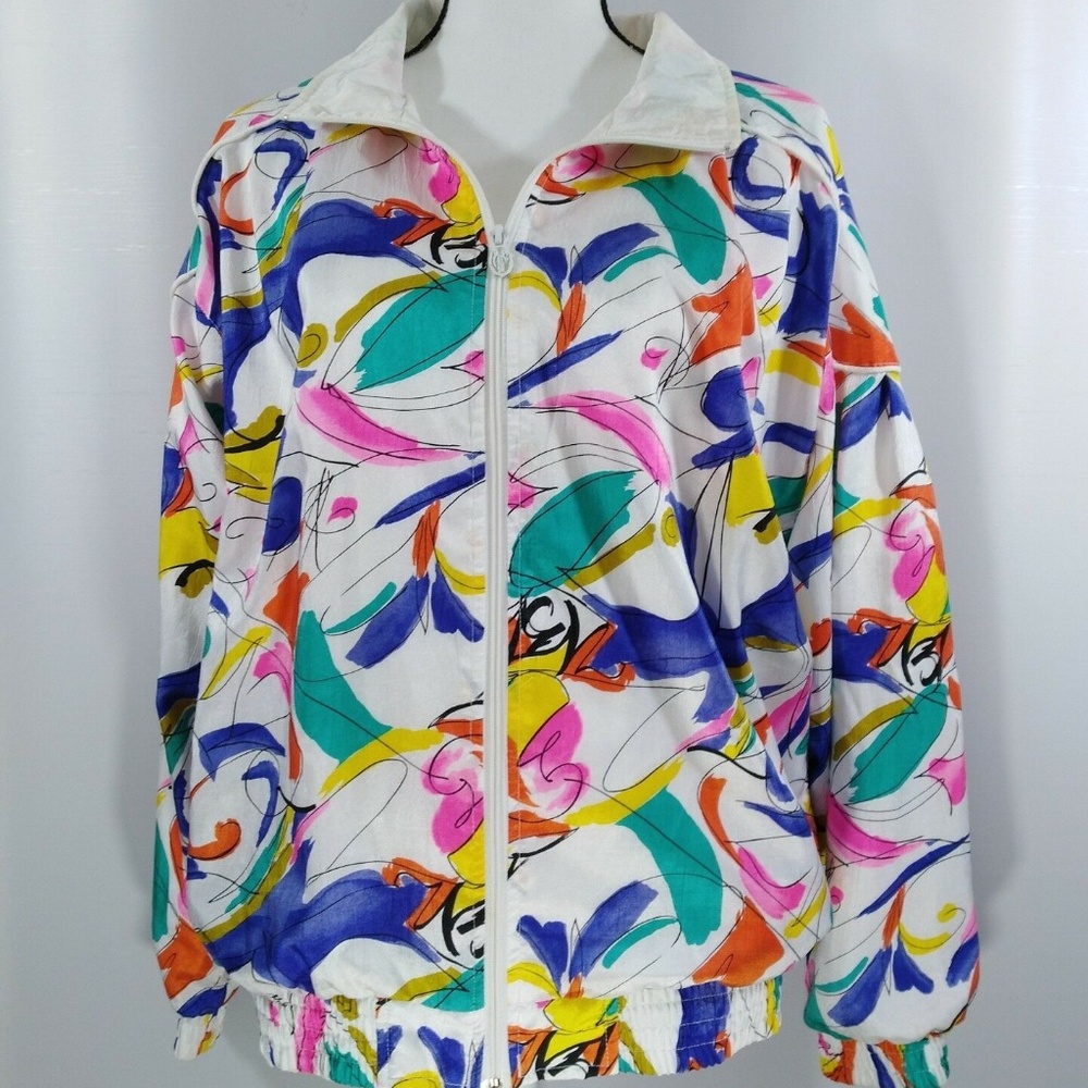 Lavon Petites Track Jacket Size Large PL